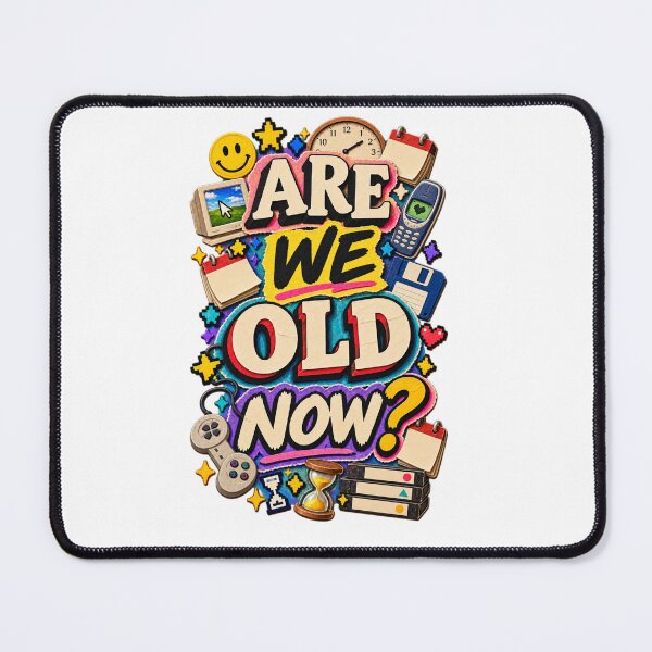 Item preview, Are We Old Now Funny Gen Z Nostalgia Sticker designed and sold by Promoffy.