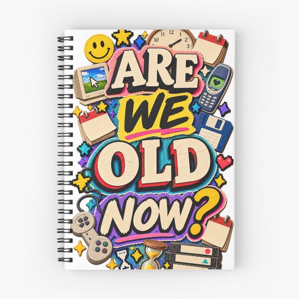 Item preview, Are We Old Now Funny Gen Z Nostalgia Sticker designed and sold by Promoffy.