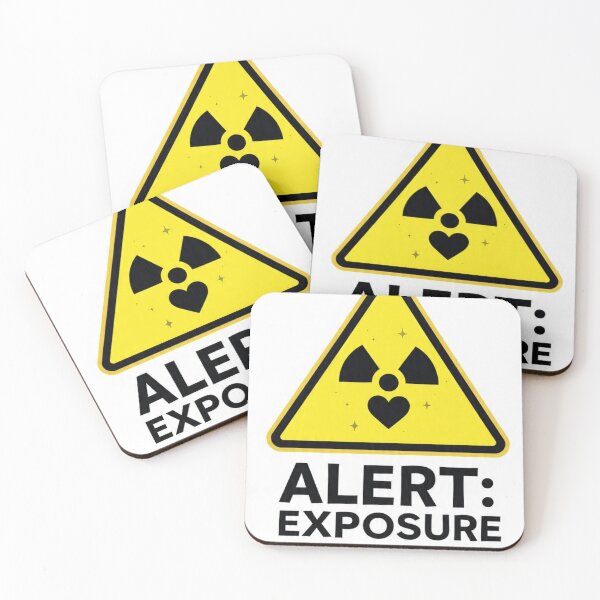 Item preview, Alert Exposure May Cause Love | Warning Sign | Sarcastic Romance Design designed and sold by Aliplus+.