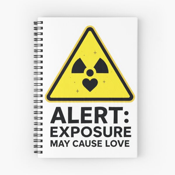 Item preview, Alert Exposure May Cause Love | Warning Sign | Sarcastic Romance Design designed and sold by Aliplus+.