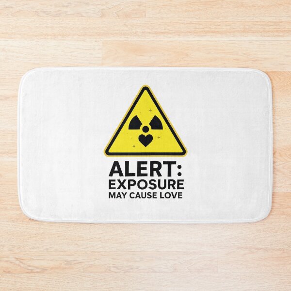 Item preview, Alert Exposure May Cause Love | Warning Sign | Sarcastic Romance Design designed and sold by Aliplus+.