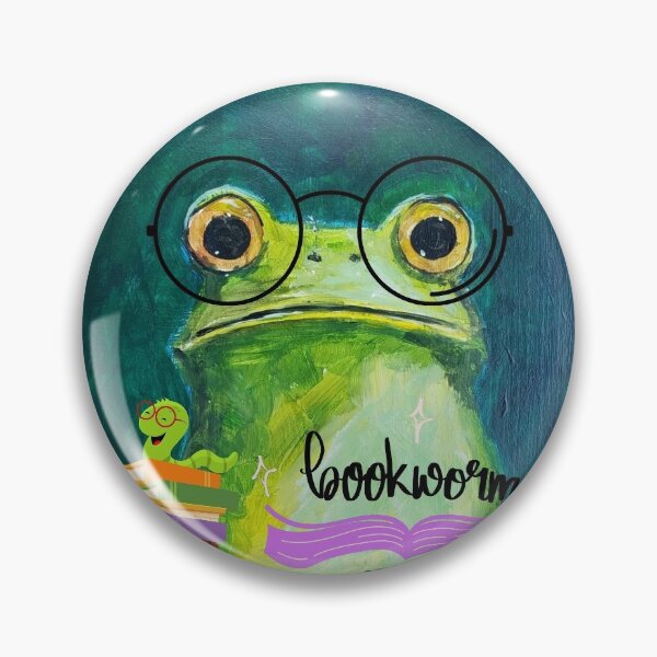 Item preview, Bookworn Frog Book lover designed and sold by ArtsyArrowhead.