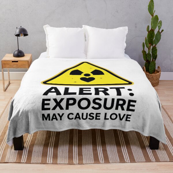Item preview, Alert Exposure May Cause Love | Warning Sign | Sarcastic Romance Design designed and sold by Aliplus+.