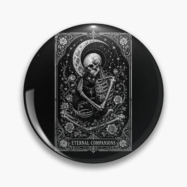 Item preview, The Lovers Tarot Card Skeleton Hugging Cat designed and sold by will freed18.