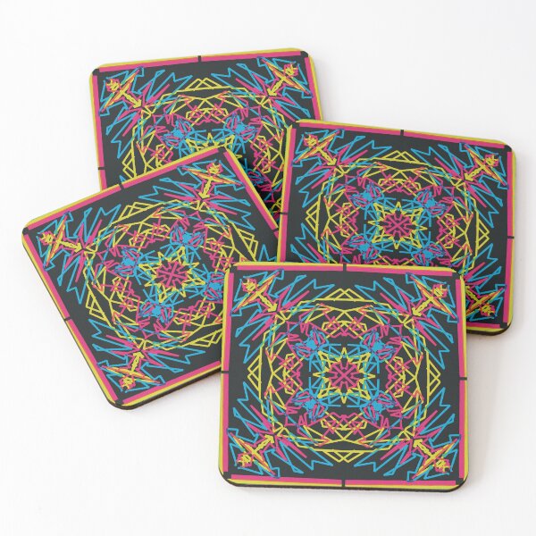 Item preview, Neon electric circus symmetry designed and sold by Olenka.