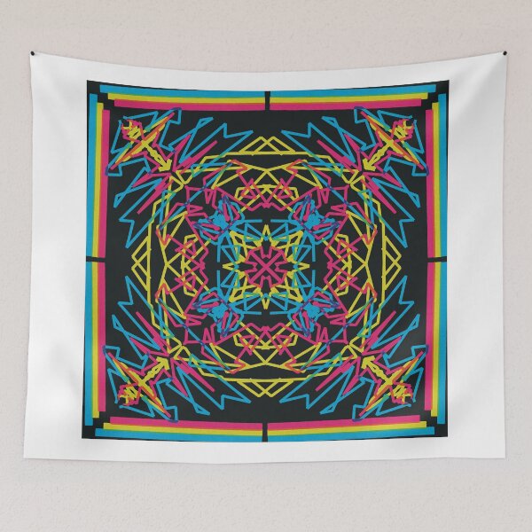 Item preview, Neon electric circus symmetry designed and sold by Olenka.