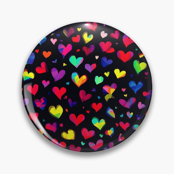 Item preview, Rainbow Hearts Pattern – Colorful Love & Vibrant Heart Design designed and sold by IMuDesigner.