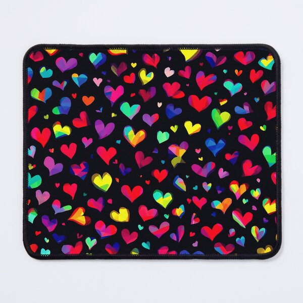 Item preview, Rainbow Hearts Pattern – Colorful Love & Vibrant Heart Design designed and sold by IMuDesigner.