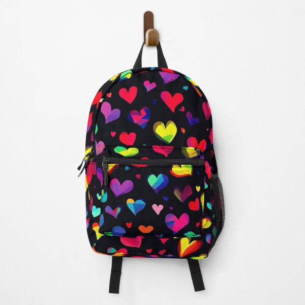 Item preview, Rainbow Hearts Pattern – Colorful Love & Vibrant Heart Design designed and sold by IMuDesigner.