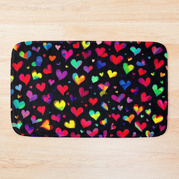 Item preview, Rainbow Hearts Pattern – Colorful Love & Vibrant Heart Design designed and sold by IMuDesigner.