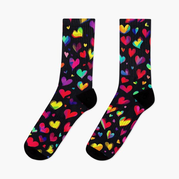 Item preview, Rainbow Hearts Pattern – Colorful Love & Vibrant Heart Design designed and sold by IMuDesigner.