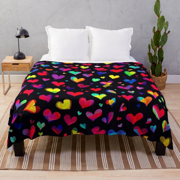 Item preview, Rainbow Hearts Pattern – Colorful Love & Vibrant Heart Design designed and sold by IMuDesigner.