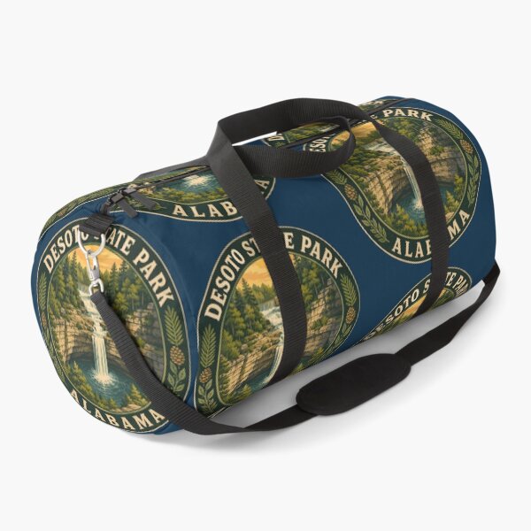 Item preview, DeSoto State Park Alabama Illustration Travel Art Badge designed and sold by KrisSidDesigns.