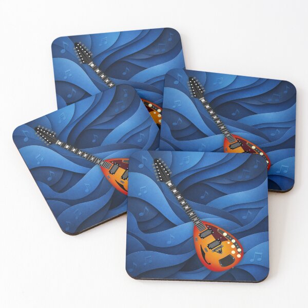 Item preview, GUITAR IN A BLUE SOUNDSCAPE designed and sold by Art2Be-Studio.