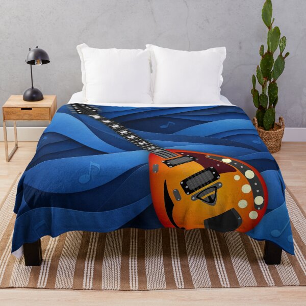 Item preview, GUITAR IN A BLUE SOUNDSCAPE designed and sold by Art2Be-Studio.