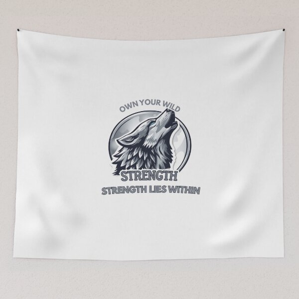 Item preview, Lone Wolf Motivational Sticker designed and sold by Hustlingminds.