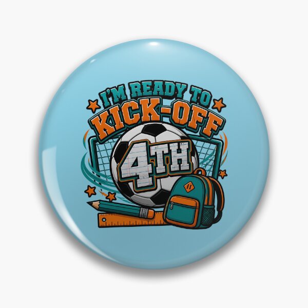 Item preview, I’m Ready to Kick-Off 4th Grade Soccer Back to School Shirt designed and sold by VectorJoy.