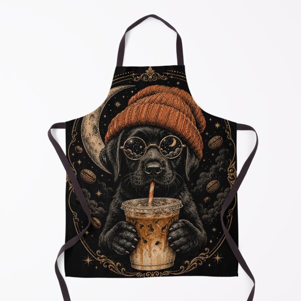 Item preview, Labrador Retriever Dog Drinking Iced Coffee Sunglasses designed and sold by will freed18.