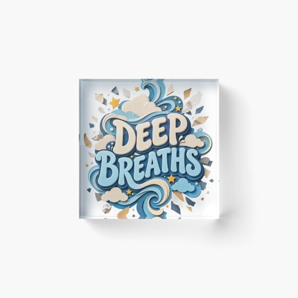 Item preview, Deep Breaths Relatable Anxiety Humor Sticker designed and sold by Promoffy.