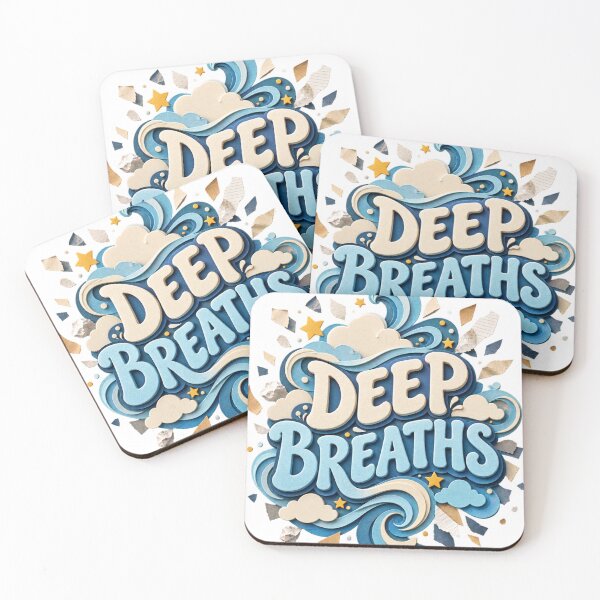 Item preview, Deep Breaths Relatable Anxiety Humor Sticker designed and sold by Promoffy.