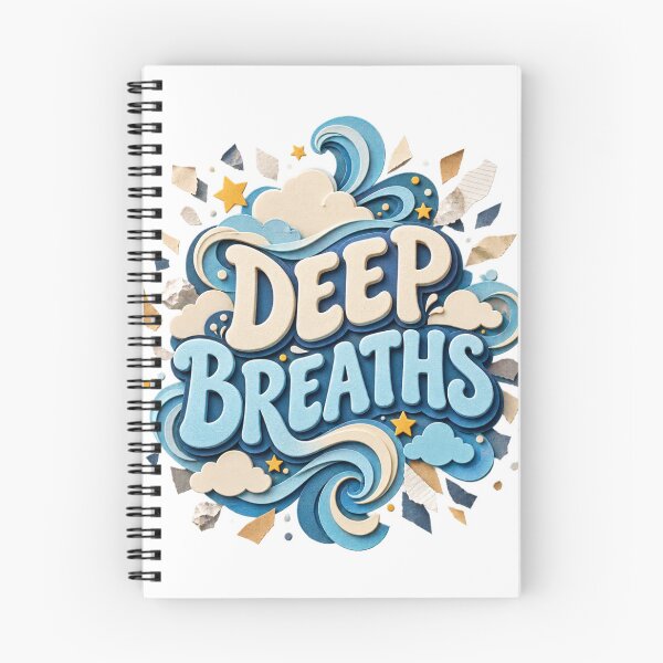 Item preview, Deep Breaths Relatable Anxiety Humor Sticker designed and sold by Markloom.co.