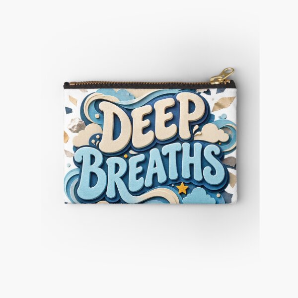 Item preview, Deep Breaths Relatable Anxiety Humor Sticker designed and sold by Promoffy.