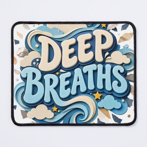 Item preview, Deep Breaths Relatable Anxiety Humor Sticker designed and sold by Promoffy.