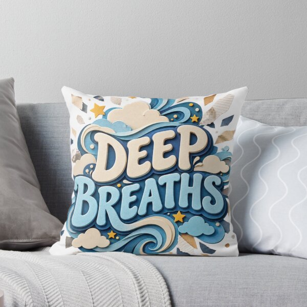 Item preview, Deep Breaths Relatable Anxiety Humor Sticker designed and sold by Promoffy.