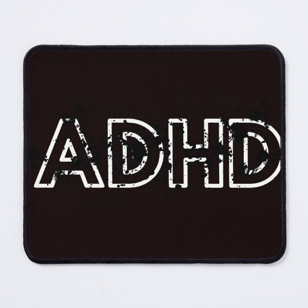 Item preview, ADHD Awareness Typography Tee designed and sold by EASY-VIBES.