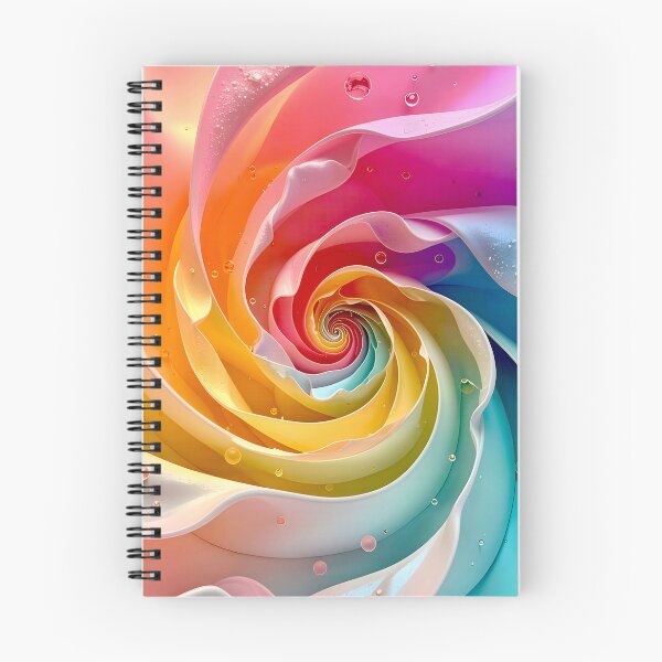 Item preview, Colorful Spiral with Water Droplets designed and sold by Vicky Brago-Mitchell®.