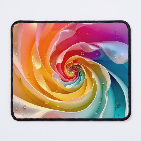 Item preview, Colorful Spiral with Water Droplets designed and sold by Vicky Brago-Mitchell®.