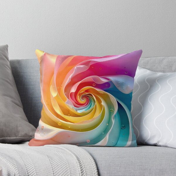 Item preview, Colorful Spiral with Water Droplets designed and sold by Vicky Brago-Mitchell®.