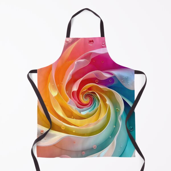 Item preview, Colorful Spiral with Water Droplets designed and sold by Vicky Brago-Mitchell®.