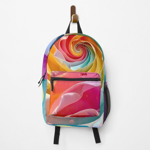 Item preview, Colorful Spiral with Water Droplets designed and sold by Vicky Brago-Mitchell®.