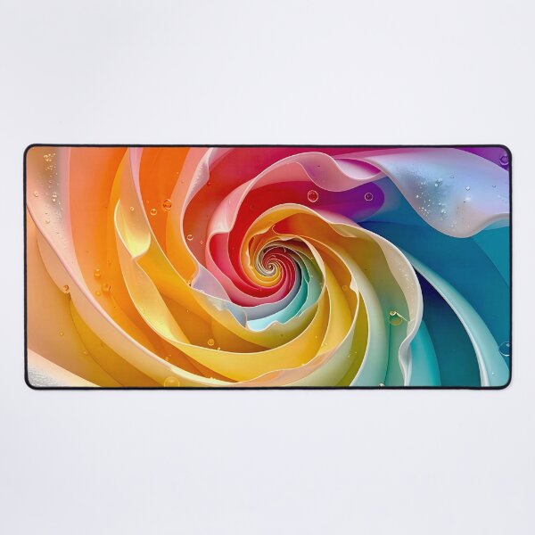 Item preview, Colorful Spiral with Water Droplets designed and sold by Vicky Brago-Mitchell®.
