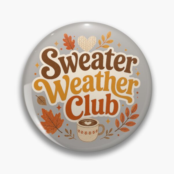 Item preview, Sweater Weather Club Cute Cozy Fall Design – Cozy Heather Gray designed and sold by Bright Little Things.