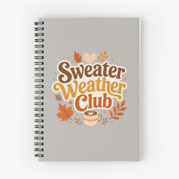 Item preview, Sweater Weather Club Cute Cozy Fall Design – Cozy Heather Gray designed and sold by Bright Little Things.