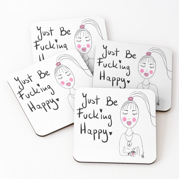 Item preview, Just be FUCKING happy  designed and sold by Kasia1987t.