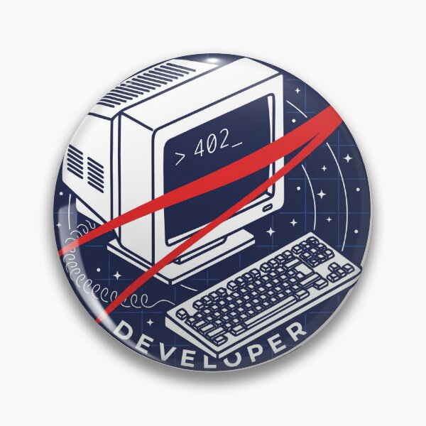 Item preview, Developer Mission Code: 402 Retro Computer T-Shirt designed and sold by CodesAndBits.