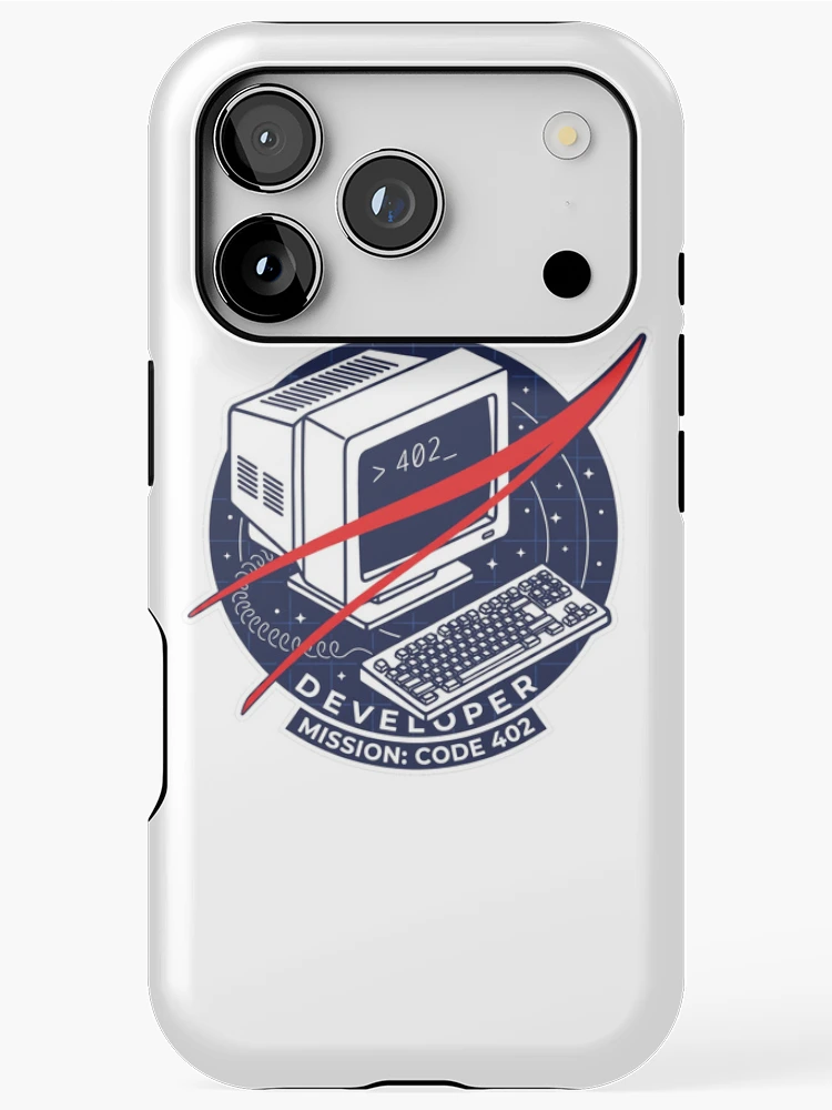 Thumbnail 1 of 4, iPhone Case, Developer Mission Code: 402 Retro Computer T-Shirt designed and sold by CodesAndBits.