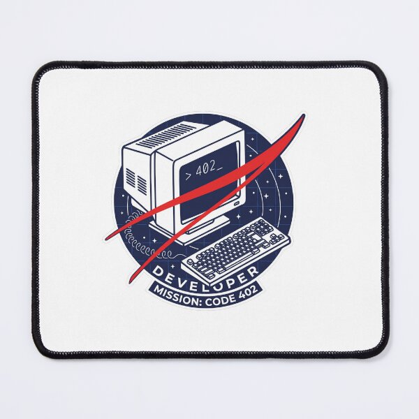 Item preview, Developer Mission Code: 402 Retro Computer T-Shirt designed and sold by CodesAndBits.