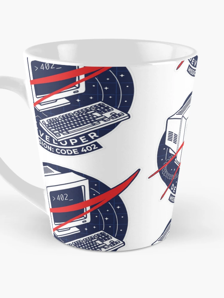 Thumbnail 3 of 4, Coffee Mug, Developer Mission Code: 402 Retro Computer T-Shirt designed and sold by CodesAndBits.