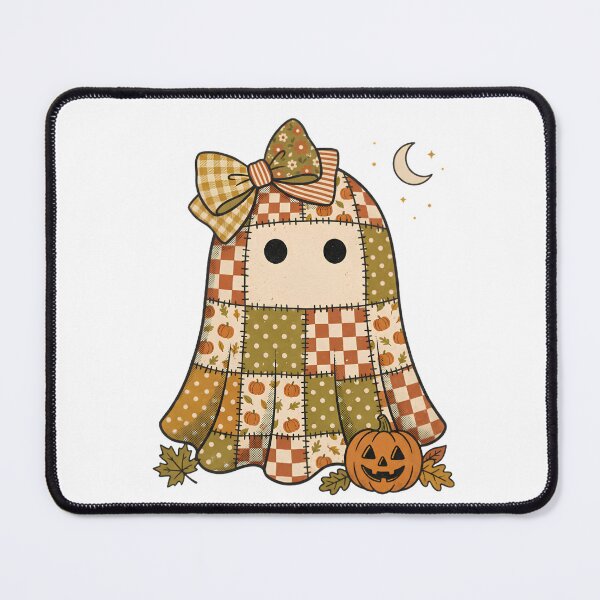 Item preview, Cute Patchwork Ghost with Bow and girly patchwork ghost designed and sold by abdelski.