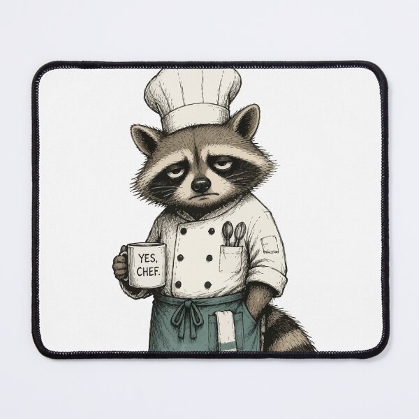 Item preview, Chef Raccoon designed and sold by Orivane Shop.