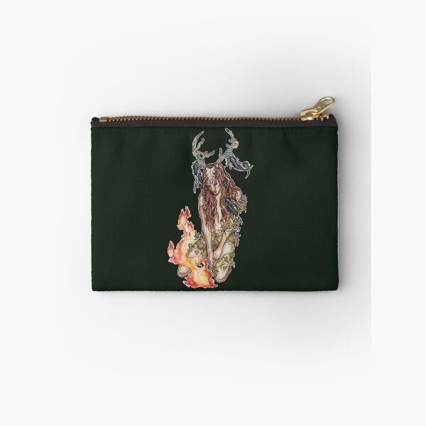Item preview, Forest Shaman Witch Horned Pagan Goddess designed and sold by esmavart.