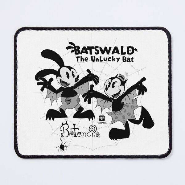 Item preview, Batswald The Unlucky Bat & Batencia (black & white) designed and sold by TDFSpiderHam.