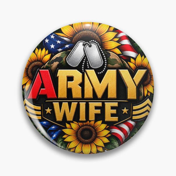 Item preview, Army Wife Sunflower designed and sold by Worn With Honor.