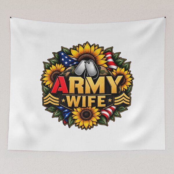 Item preview, Army Wife Sunflower designed and sold by Worn With Honor.