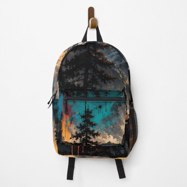 Item preview, Mountain Adventure Sunset – Dramatic Wilderness Landscape Backpack designed and sold by Skama87.