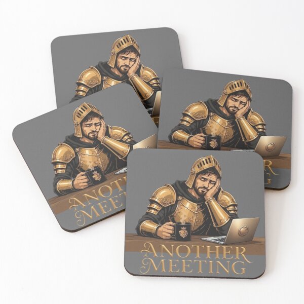 Item preview, Another Meeting Tired Knight Office Humor Art designed and sold by Northern Glow Art.